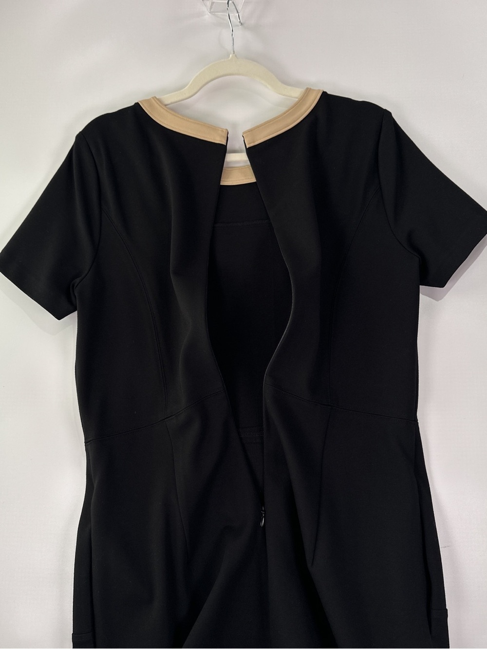 Brooks Brothers Sheath Dress Short Sleeve Button Epaulet Viscose Blend Size 10 - Picture 10 of 15